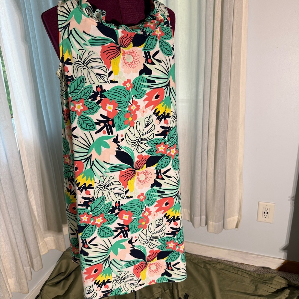Crown & Ivy Multicolor Tropical Floral Dress